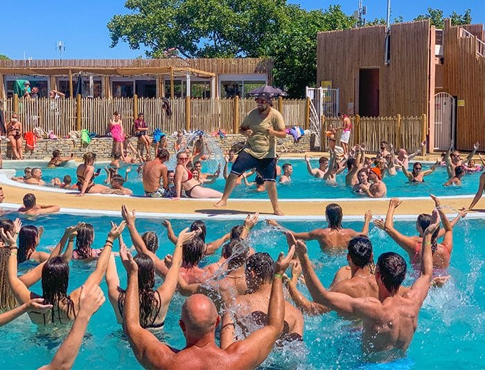 Animations piscines camping La Clape Village