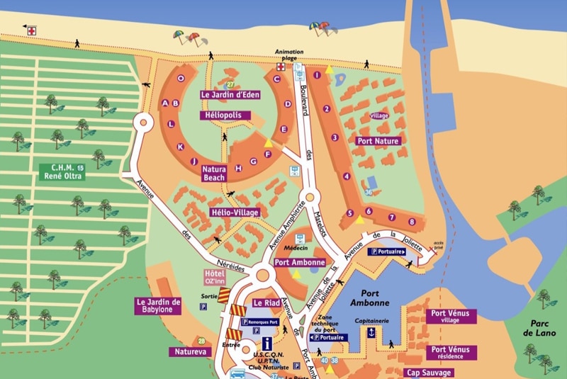 plan village naturite agde