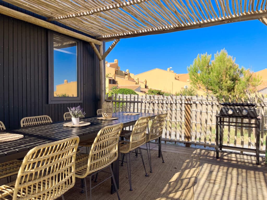 plancha cottage tribu pool 4 chambres camping la clape village cap d'agde