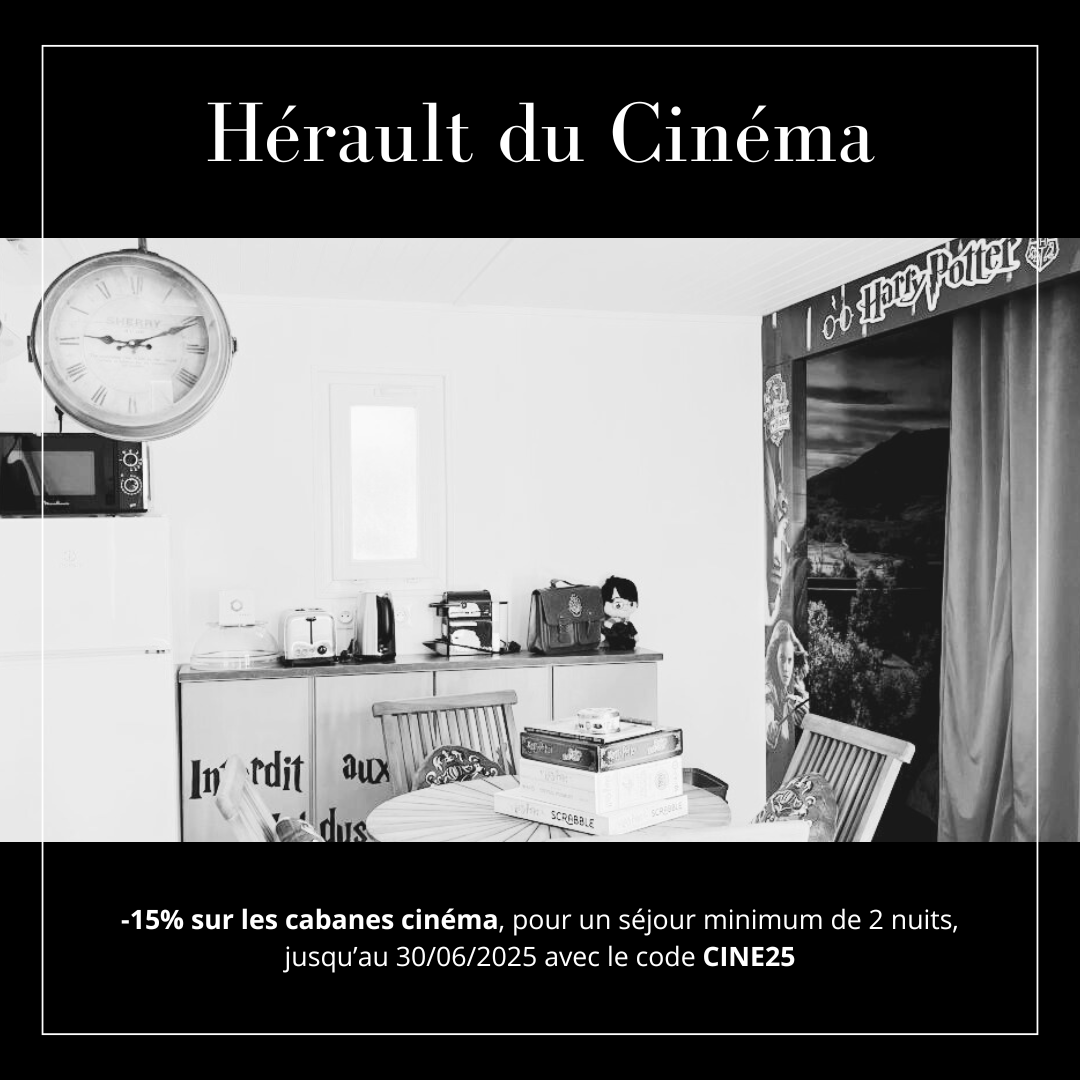hérault cinéma camping la clape village cabanes cinéma