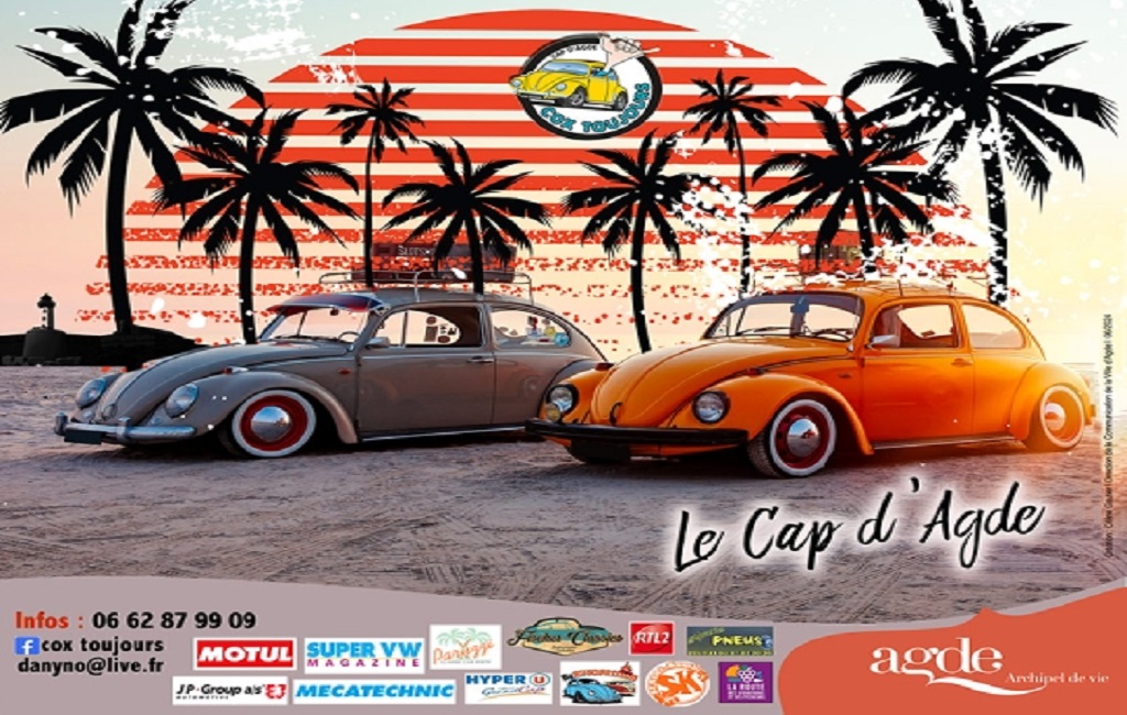 meeting cox toujours 2025 coccinelle volkswagen cap d’agde que faire cap d’agde septembre