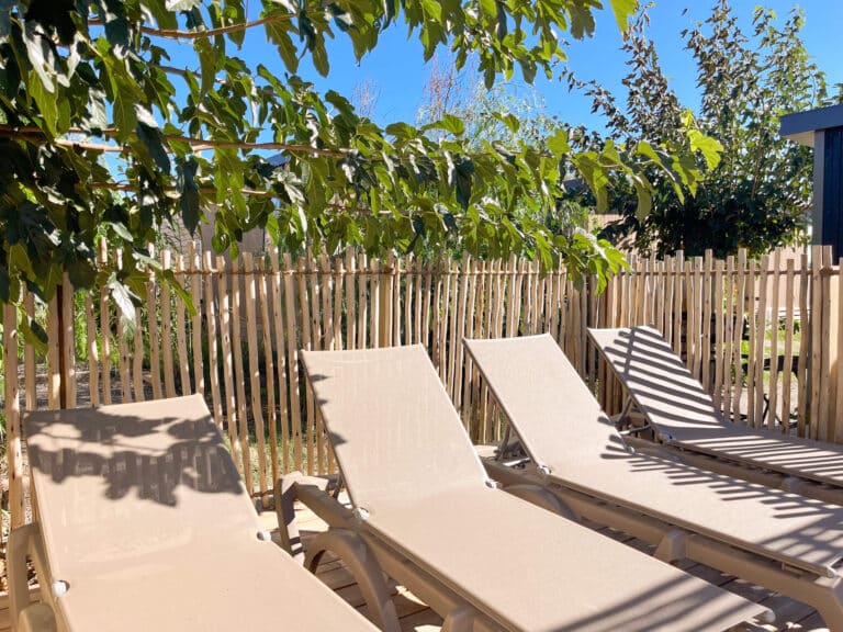 transats cottage pool 3 chambres camping cap d'agde la clape village