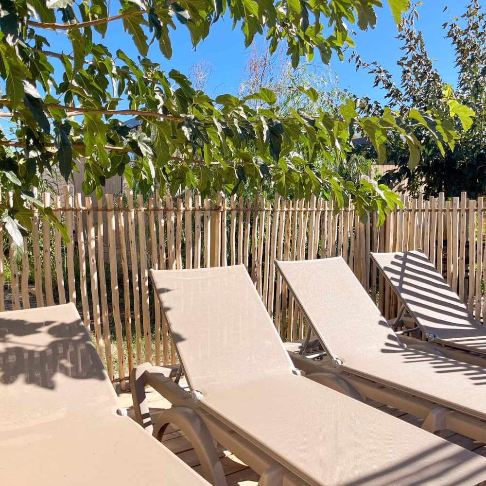 transats cottage pool 3 chambres camping cap d'agde la clape village